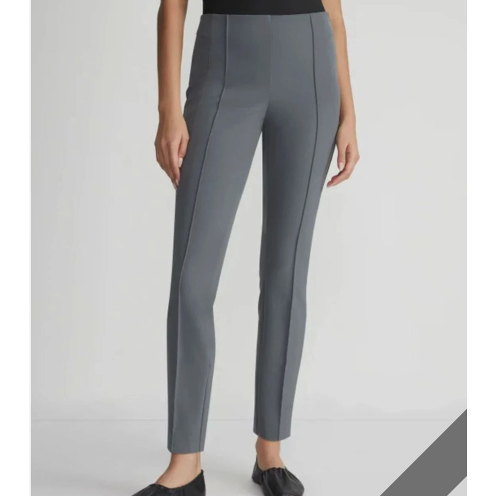 Lafayette 148 New York Acclaimed Stretch Gramercy Pant Slate - Gray 10